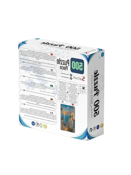 Sahil Köyü Temalı Puzzle, 500 Parça - Resim 2