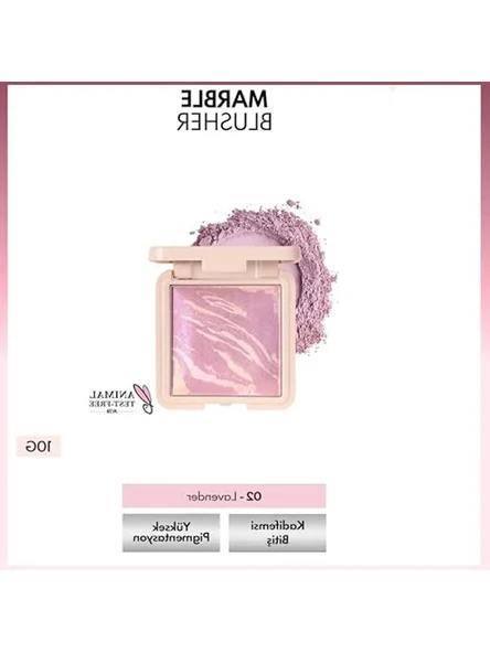 Fırınlanmış Allık, 02 Lavender Renk Seçeneği - Resim 2