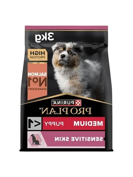 Yavru Köpekler İçin Somonlu Tam Kuru Mama, 3 kg ürün görseli 1