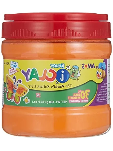 Proje Hamuru, 400 Gr Turuncu Renkli Yaratıcı Aktiviteler İçin ürün görseli 1