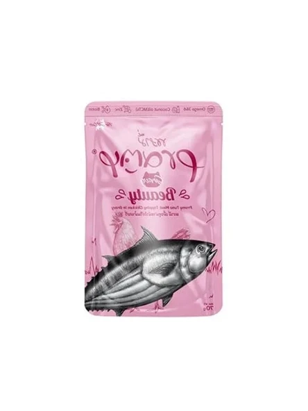Pramy Sos İçinde Ton Balıklı Ve Tavuklu Kedi Maması, 70 Gram ürün görseli 1