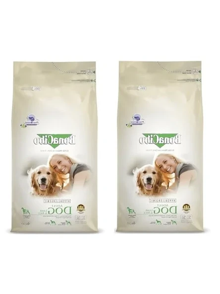 2 paket 4 kg kuzu etli ve pirinçli yetişkin köpek maması, ekonomik ürün görseli 1