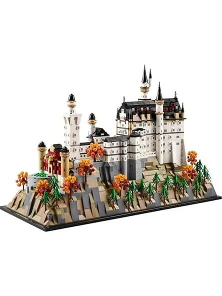 3455 Parça Detaylı Neuschwanstein Şatosu Model Seti - Resim 2