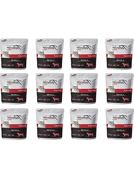 Kuzu Etli Tahılsız Yaş Kedi Maması, 12 x 85 Gr Paket ürün görseli 1