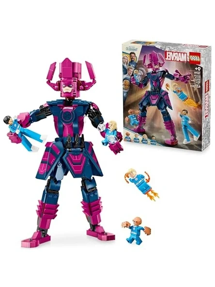 LEGO ǀ Marvel Fantastik Dörtlü, Galactus Yapım Figürüne Karşı 76316-9 Yaş ve Üzeri Çocuklara Süper Kahraman Minifigürü İçeren Yapım Seti, Doğum Günü Hediyesi Fikri (425 Parça) ürün görseli 1