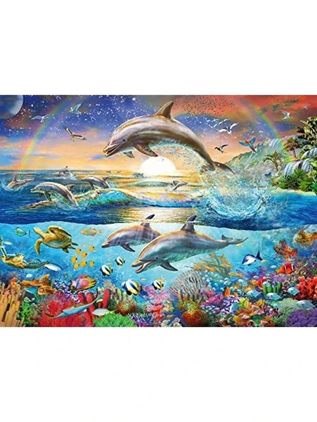 300 Parça Yunuslar Temalı Puzzle - Eğlenceli Zeka Geliştirme ürün görseli 1