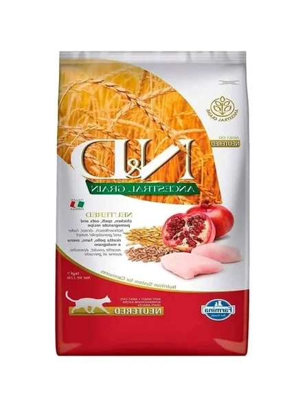Düşük Tahıllı Tavuk ve Narlı Kedi Maması, 5 Kg ürün görseli 1