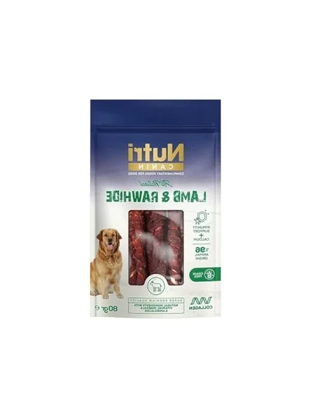 80 Gr Kuzu Eti Sarılı Köpek Ödül Kemiği ürün görseli 1