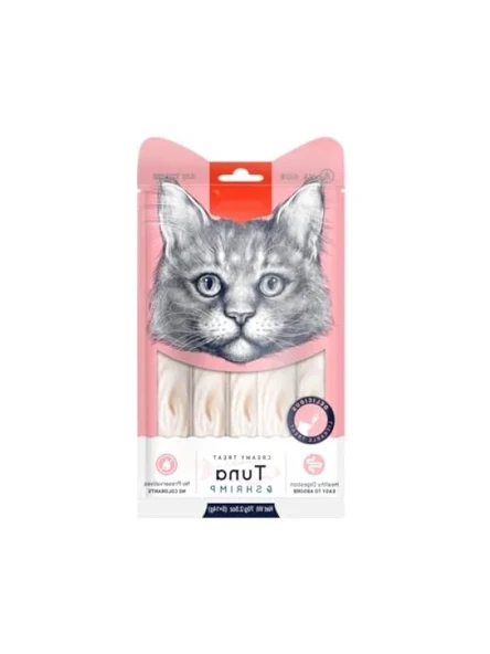 Ton Balığı ve Karidesli Sıvı Kedi Ödülü 5'li Paket 14 Gr ürün görseli 1