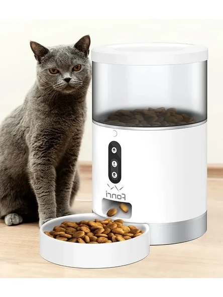 Otomatik Wifi Kontrollü Kedi Köpek Mama Kabı 4lt ürün görseli 1