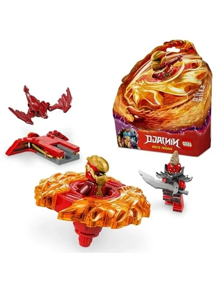 LEGO NINJAGO Kai’nin Ejderha Spinjitzu Topacı 71823-6 Yaş ve Üzeri Çocuklar için 2 Ninja Minifigürü İçeren Yaratıcı Oyuncak Yapım Seti, Doğum Günü Hediyesi (54 Parça) ürün görseli 1
