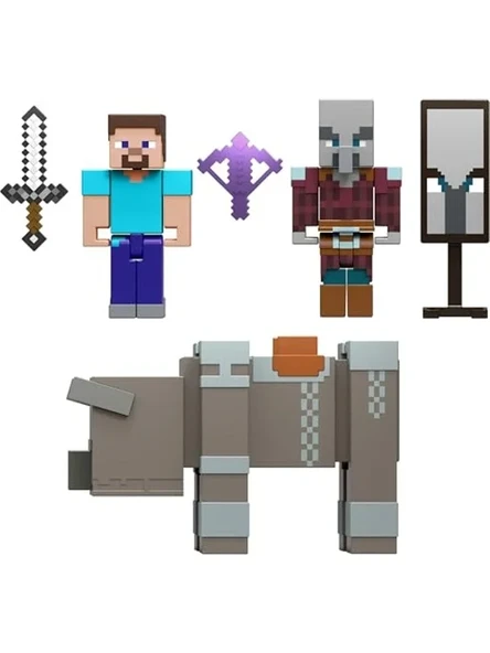 Minecraft Köy Baskını Oyun Seti, Yaratıcı Oyun Deneyimi ürün görseli 1