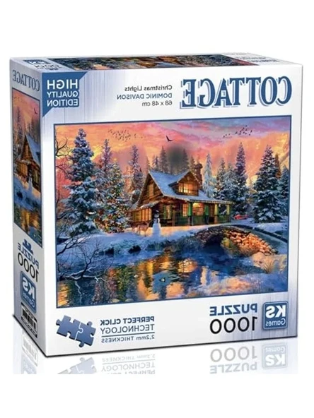 Christmas Lights Temalı 1000 Parça Puzzle, Eğlenceli Zihin Geliştirici Aktivite ürün görseli 1