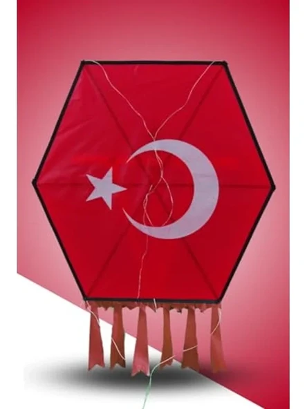 Bayraklı Desenli Uçurtma, Eğlenceli Uçuş Deneyimi ürün görseli 1