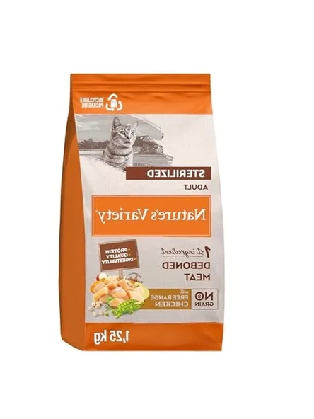 Tahılsız Kısırlaştırılmış Kedi Maması, Tavuklu, 1.25 kg ürün görseli 1