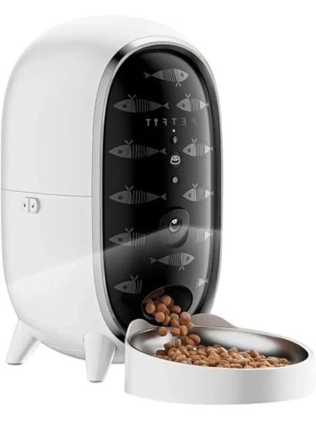 WiFi Kontrollü 3L Kapasiteli Akıllı Kedi Mama Kabı, Sesli Komut ürün görseli 1