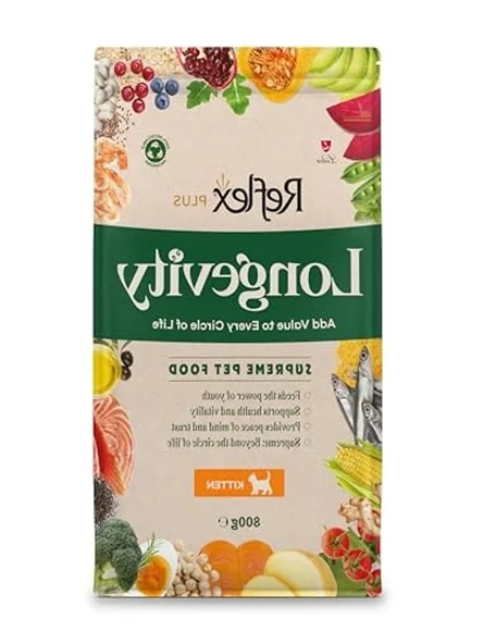 800 Gr Plus Longevity Yavru Kedi Maması, Besleyici ürün görseli 1