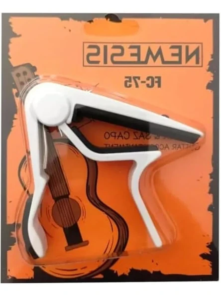 Akustik Klasik Electro Guitar Capo, Beyaz Renk ile Estetik ürün görseli 1
