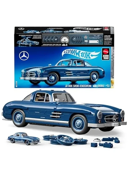 1500 Parçalı Metal Yarış Arabası Oyuncak, 1:12 Ölçekli Gri Model ürün görseli 1