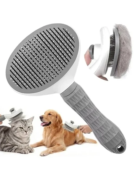 Kendini Temizleyen Kedi Köpek Tarağı, Ergonomik Tasarım ürün görseli 1