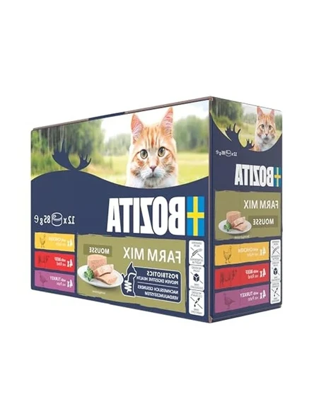 Tahılsız Tavuk, Sığır veya Hindi İçeren 12 x 85 g Islak Kedi Maması ürün görseli 1