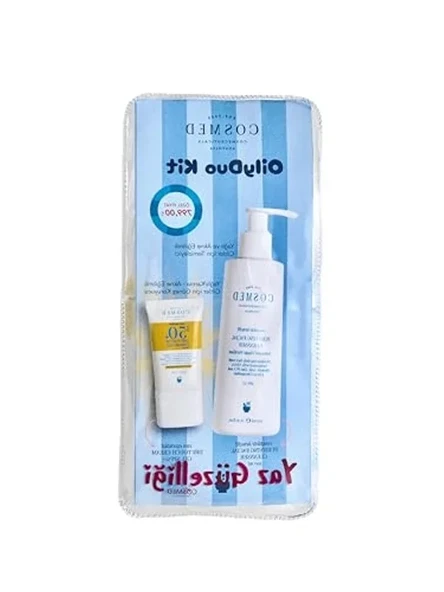 Yağlı/Karma Ciltler için Yüz Temizleyici ve SPF50+ Güneş Kremi ürün görseli 1
