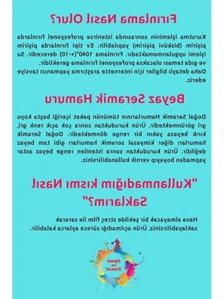 2'li Seramik Başlangıç Seti, 1000 Gr Kil Hamuru ile - Resim 3