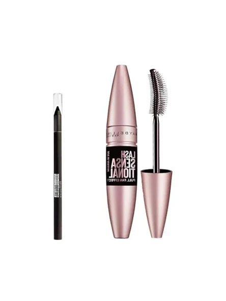 Ekstra Siyah 9.5 ml Maskara ve Mini Eyeliner ile Makyaj Seti ürün görseli 1