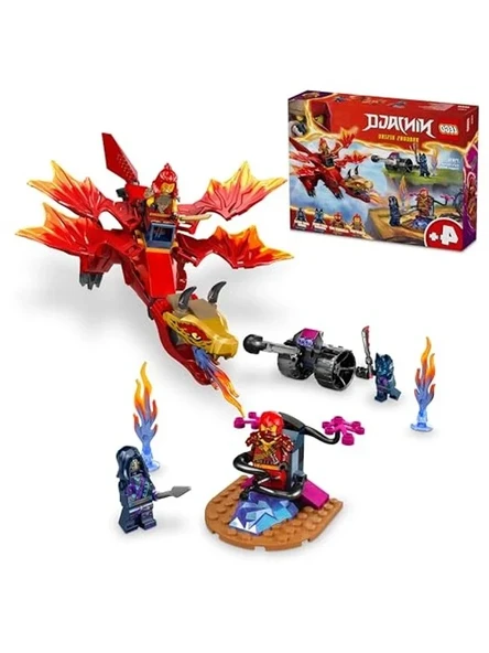 Yaratıcı Ejderha Savaşı Seti - 4 Yaş ve Üzeri Çocuklar için 4 Minifigür ürün görseli 1