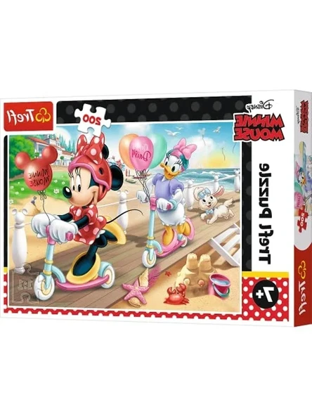 Minnie On The Beach Temalı 200 Parça Yapboz - Eğlenceli Oyun ürün görseli 1