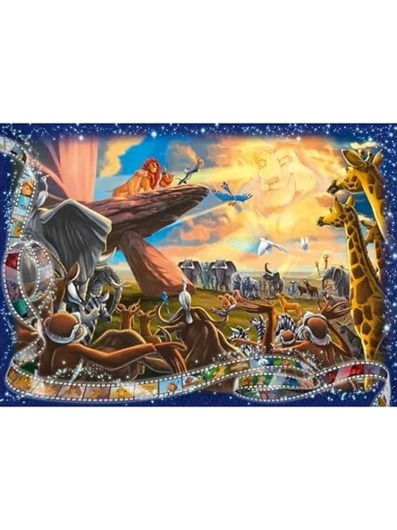 1000 Parçalı Aslan Kral Temalı Eğlenceli Puzzle ürün görseli 1