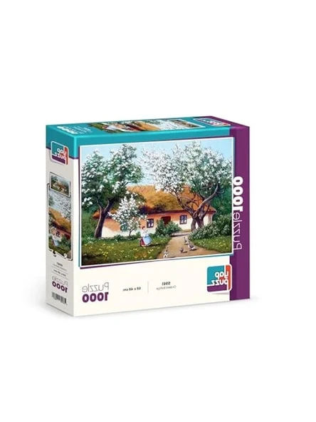 Ördekli Bahçe Temalı 1000 Parça Puzzle, Eğlenceli Oyun ürün görseli 1