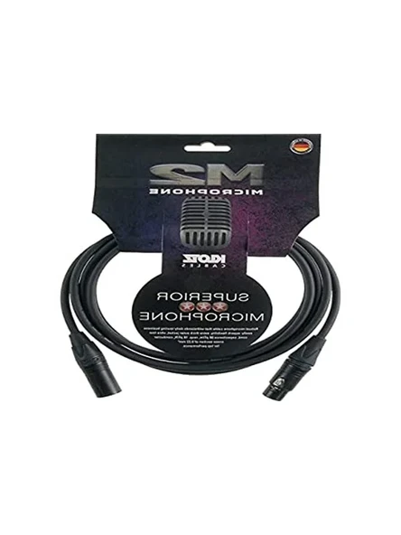 Siyah XLR NEUTRIK Uçlu Mikrofon Kablosu, 3 Metre ürün görseli 1