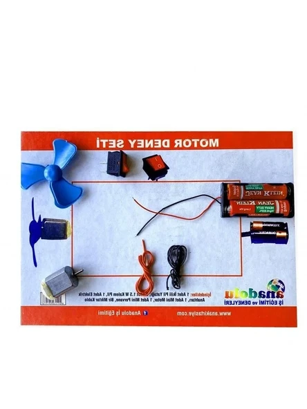 Motor Deneyi Seti, Eğlenceli ve Öğretici Projeler için ürün görseli 1
