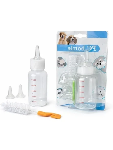 Yavru Kedi ve Köpekler İçin 120 ml Biberon Seti ürün görseli 1