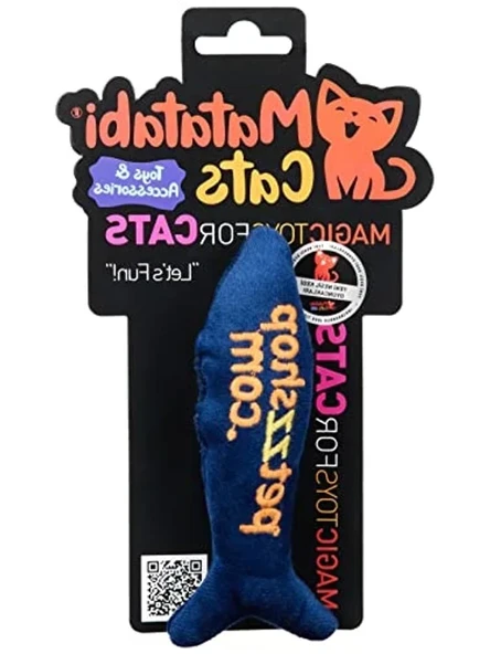 15 cm Boyunda Balık Şekilli Kedi Oyuncağı ürün görseli 1