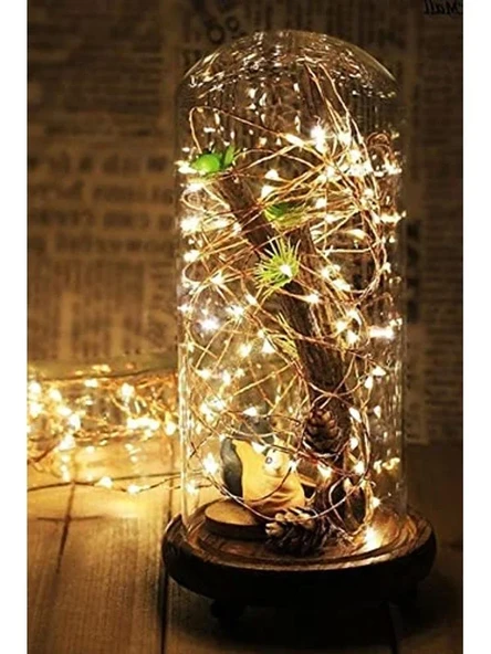 5 Metre Uzunluğunda Sarı Renkli Pilli Peri Led Işık ürün görseli 1