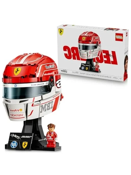 LEGO Editions Scuderia Ferrari HP Charles Leclerc Kaskı 43014-14 Yaş ve Üzeri Çocuklar için Minifigür ve İmzalı Markalı Levha İçeren Yaratıcı Oyuncak Yapım Seti, Hediye Fikri (886 Parça) ürün görseli 1