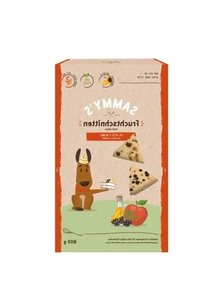 Elmalı ve mürverli meyve atıştırmalığı, köpekler için, 800 g paket ürün görseli 1