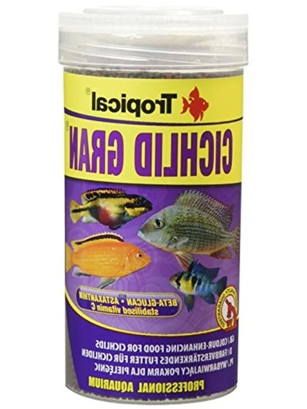 Balık Yemi, Cichlid Granül, 250 ml Hacminde ürün görseli 1
