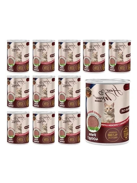 Tavuk Ciğerli Yetişkin Kedi Pate, 400 Gr x 12 Adet ürün görseli 1