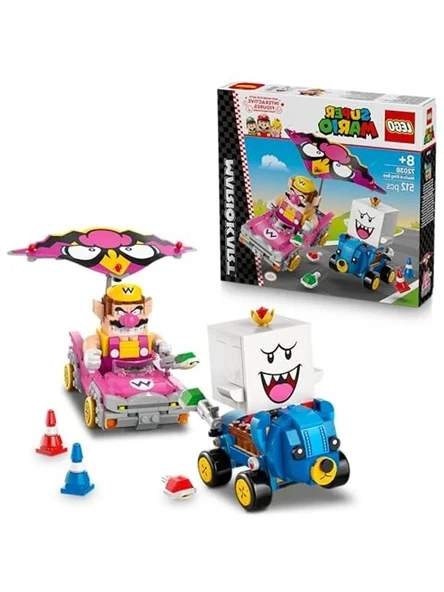 LEGO Super Mario: Mario Kart – Wario ve King Boo 72038 – 8+ Yaş Çocuklar için Wario ve King Boo Figürleri ile İki Kartlı Yaratıcı Oyuncak Yapım Seti, Eğlenceli Hediye Fikri ve Oyun Deneyimi (512P) ürün görseli 1
