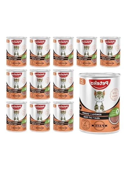 Somonlu Pate Yetişkin Kedi Maması 400 Gr x 12 Adet Sağlıklı Seçim ürün görseli 1