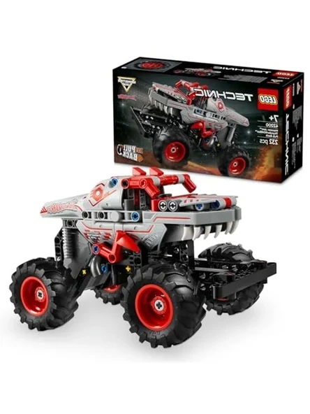 LEGO Technic Monster Jam ThunderROARu Çek-Bırak Oyuncak Kamyon – Yaratıcı Oyunları Seven 7 Yaş ve Üzeri Erkek ve Kız Çocukları için Araç Yapım Seti, Hediye Fikri 42200 (232 Parça) ürün görseli 1