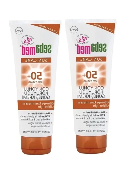 Çok Yönlü Güneş Kremi, SPF50 75 ml 2 Adet Set ürün görseli 1