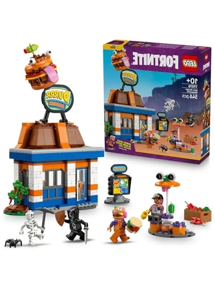 10 Yaş Üzeri Çocuklar İçin 546 Parça Durrr Burger Restoran Seti, Eğlenceli Oyun ürün görseli 1