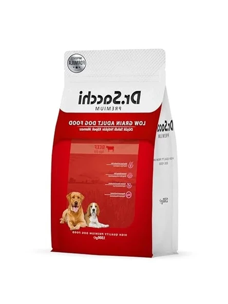 Düşük Tahıllı Sığır Etli Yetişkin Köpek Maması, 1.5 kg ürün görseli 1