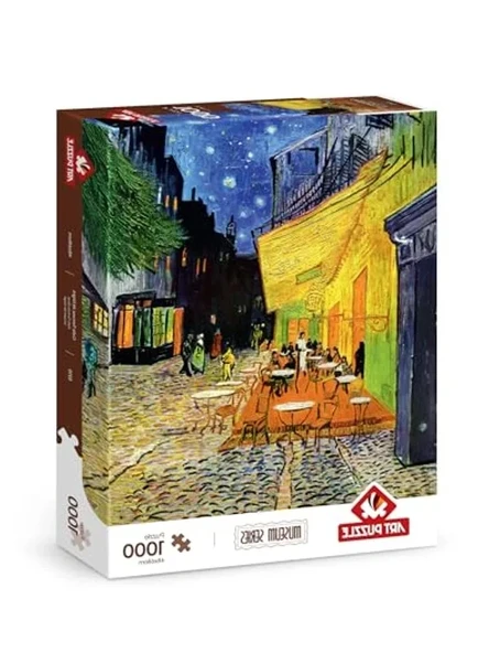 Kafe Terasta Gece Temalı 1000 Parça Puzzle, Eğlenceli Zihin Geliştirme ürün görseli 1