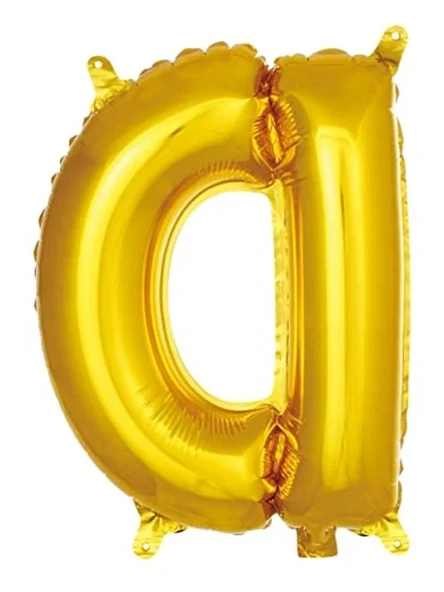 D Harfi 16 İnç Folyo Balon, 36 cm Boyutunda ürün görseli 1