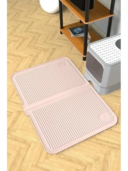 Büyük Boy 40x60 cm Yıkanabilir Kedi Kumu Paspası, Havuzlu Tasarım ürün görseli 1